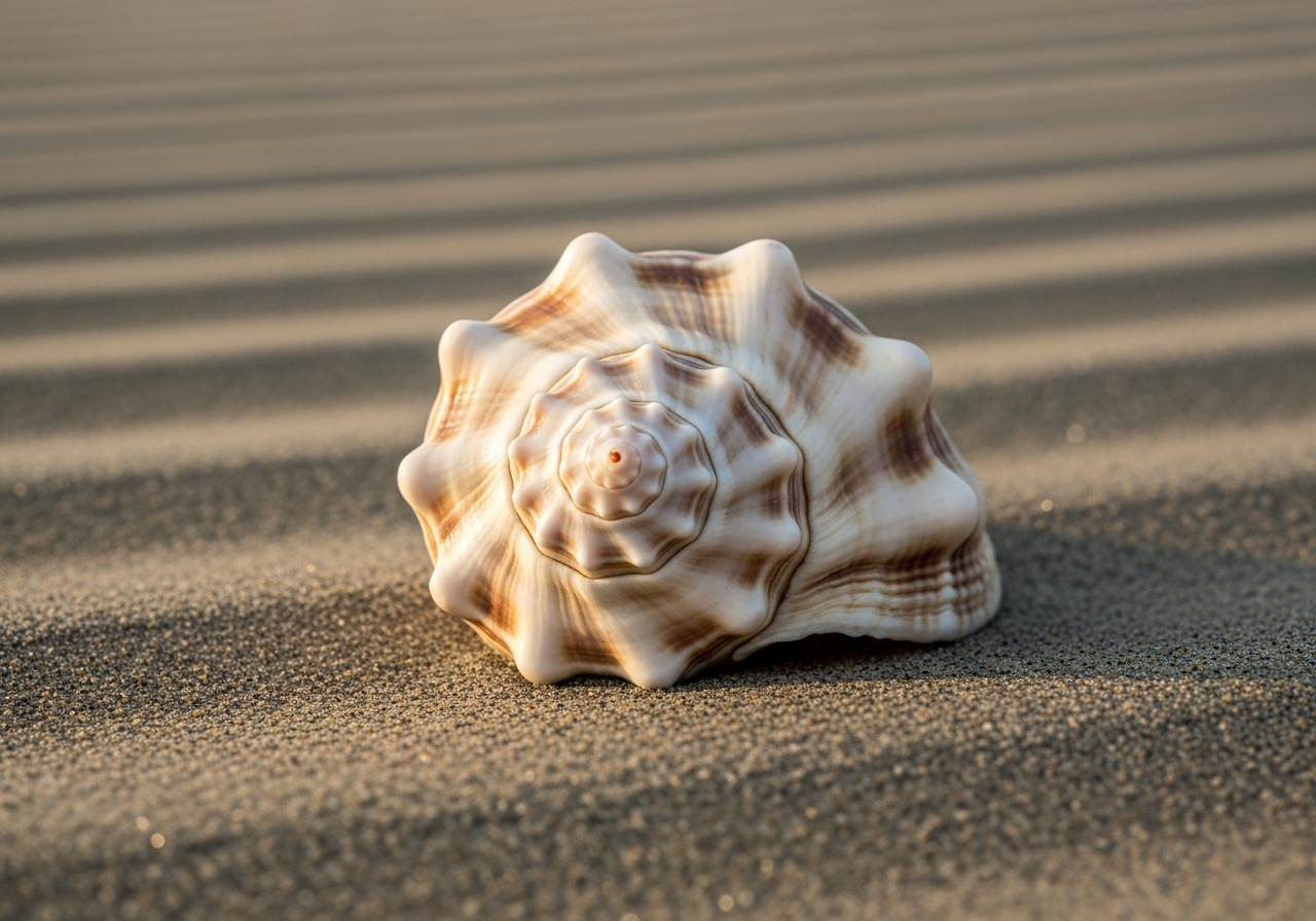 A heavy spired vase shell among finds from a Marco Island shelling trip